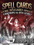Spell Cards (5E) - Core Wizard Set