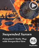 Suspended Sarsen - Lava - Animated & Static Map with Perspective Views