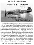 Fighting Wings ADC set #18, P-40 Tomahawk variants