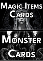 Monster Cards & Magic Item Cards for Shadowdark RPG [BUNDLE]