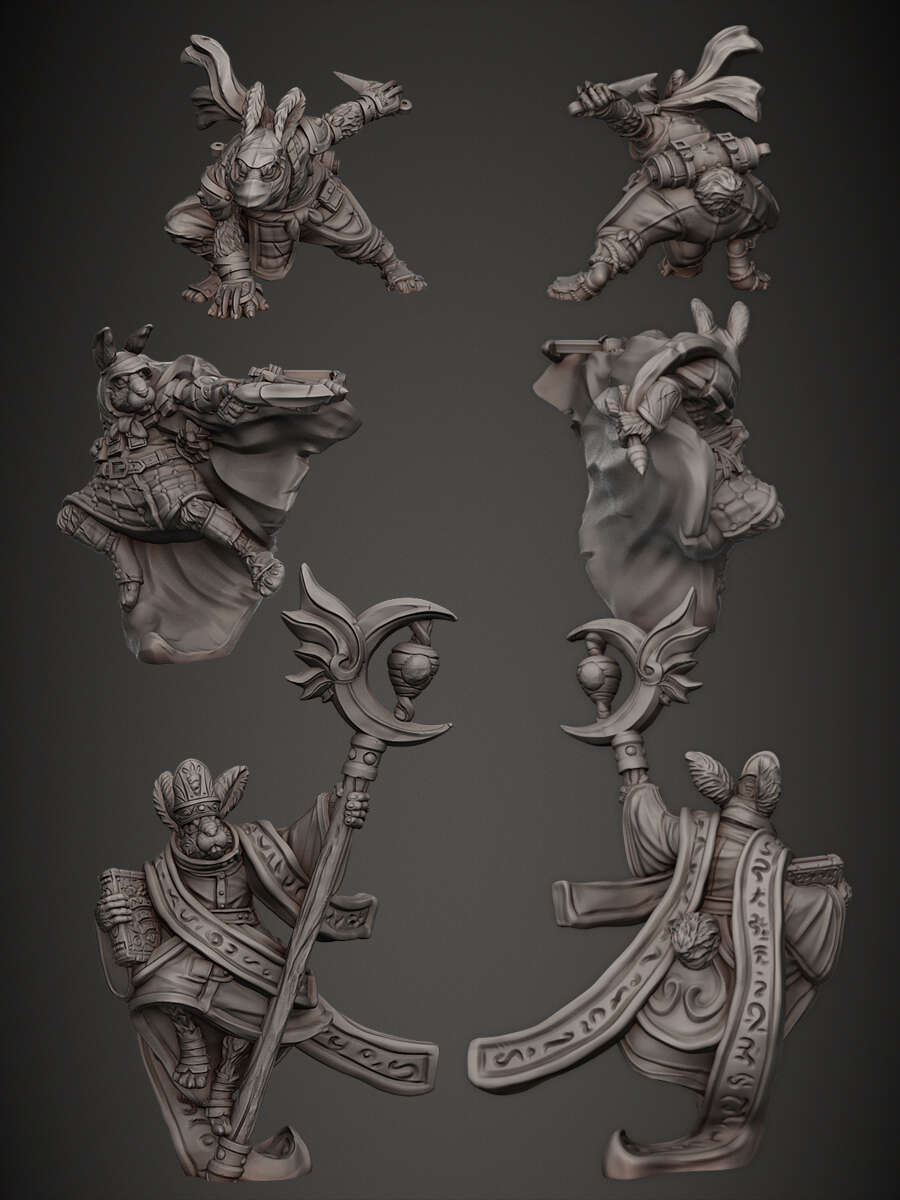Rabbit Folk - Porc Skullpt IX | DriveThruRPG
