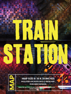 Cyberpunk Train Station - Battlemap