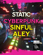 Cyberpunk Sinful Alley Static Battlemap
