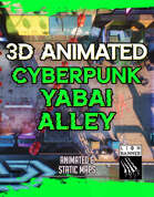 Animated Cyberpunk Yabai Alley Battlemap