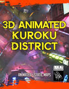 Cyberpunk Kuroko District - Animated Battlemap