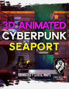Animated Cyberpunk Seaport - Battlemap