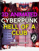Animated Cyberpunk Hell of a Club Battlemap