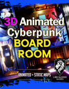 3D Animated Cyberpunk BoardRoom Battlemap
