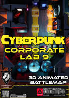 Animated Cyberpunk Corporate Lab 9 Battlemap