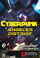 Animated Cyberpunk Angeles District Battlemap