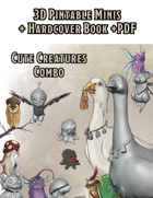 Cute Creatures Combo - 3D Minis + Hardcover + PDF [BUNDLE]