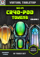 Sci-Fi Cryo-Pod Tokens Volume 1