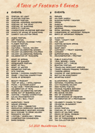 A Table of Festivals & Events 100 Ideas