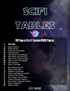 Sci-Fi Tables - BUNDLE of 20 d100 tables for 2000 gaming ideas in Sci-Fi and Space Settings!
