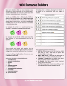 A Table of 1000 Romance Storytelling Ideas for Dramatic Stories and RPGs