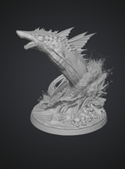 Dragon Codex - Shark Dragon - Hybrid Creature STL