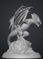 Dragon Codex - Bat Dragon - Hybrid Creature STL