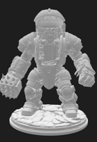 Fantasy Artificer Mecha - STL files for an arcane fantasy robot with open and closed canopy versions