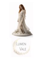 LUMEN VALE - Musical Girl Singer Figure plus base and logo - also includes original MP3 mini album