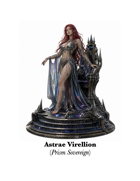 PRISM SOVEREIGN - Astrae Virellion - Princess Statue Figure for display or for scifi fantasy space opera stories - also includes original MP3 mini album