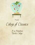College of Classics - Bard Subclass
