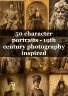 50 character portraits - 19th century photography inspired