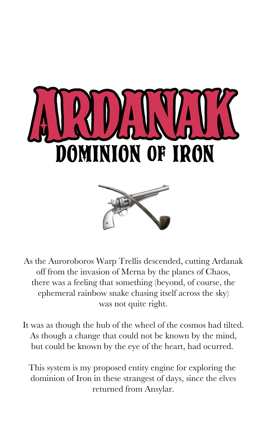Ardanak: Dominion of Iron RPG System (LITE) BETA