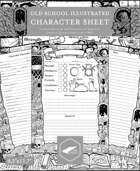 Old School Illustrated Character Sheet