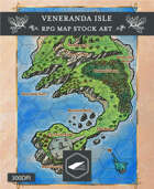 Veneranda Isle Stock Art Map