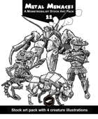 Metal Menaces - Monstrosilist Stock Art Pack 22