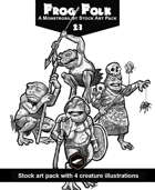 Frog Folk - Monstrosilist Stock Art Pack 23