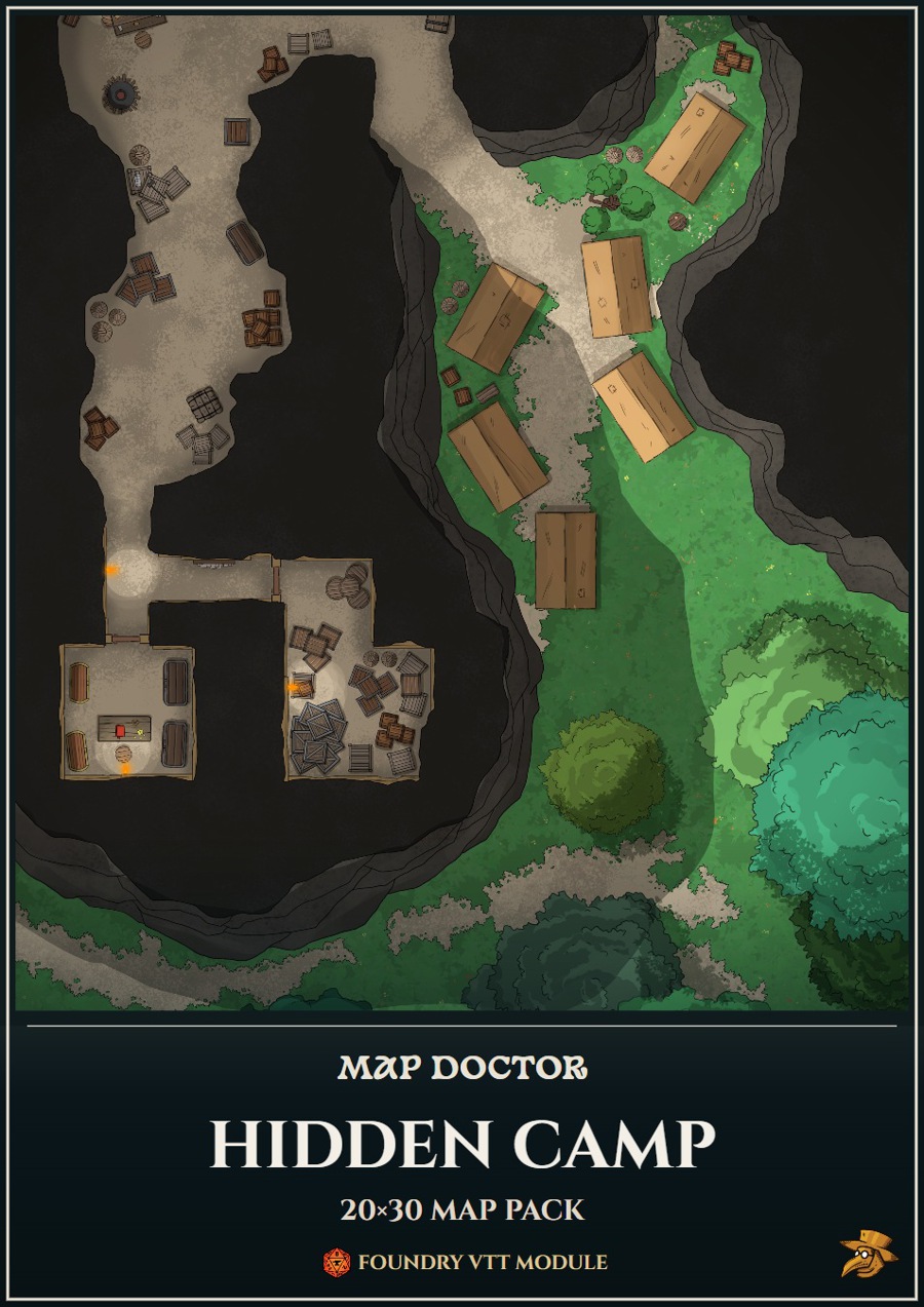 Hidden Camp by Map Doctor - Map Doctor | DriveThruRPG