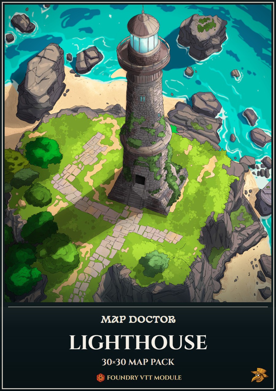 Lighthouse Wiki Map Lighthouse by Map Doctor - Map Doctor | DriveThruRPG