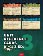 Kings of War 3E unit aid cards