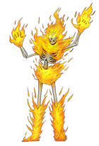 Burning Skeleton - Stock Art