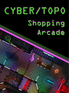 Cyberpunk Shopping Arcade