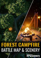 Forest Campfire Battlemaps & Scenery