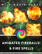 Animated Fireballs and Fire Spells - One