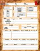 The Linen Tapestry Character Sheet - Red Hand