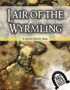 Lair of the Wyrmling - 30x20 Battlemap