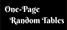 1-Page Random Tables