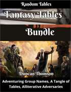 Fantasy Tables Bundle - Random Tables [BUNDLE]