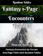 Fantasy 1-Page Encounters Bundle [BUNDLE]
