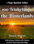 100 Trinkets of the Hinterlands - Fantasy Tables