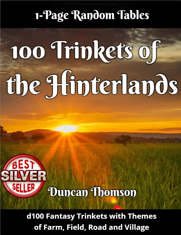 100 Trinkets of the Hinterlands - Fantasy Tables