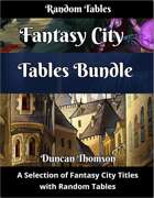 Fantasy City Tables Bundle [BUNDLE]