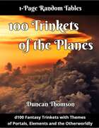 100 Trinkets of the Planes - Fantasy Tables