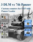 Custom Panzer Leader counters for 7th Panzer & 3 DLM