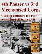 Custom PanzerBlitz counters for 4th Panzer & 3 Mech Corps
