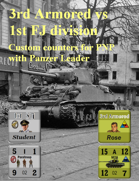 Custom Panzer Leader counters for U.S. 3rd Armored & German 1st FJ division
